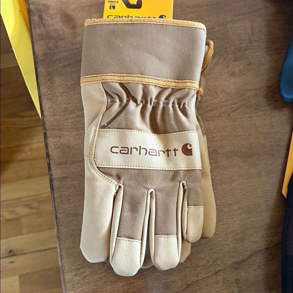 Carhartt Men's Insulated Safety Cuff Glove Tan and Brown - Picture 6 of 7